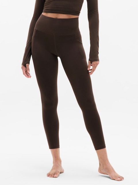 Salutation Stash High Rise 7/8 Legging - Truffle