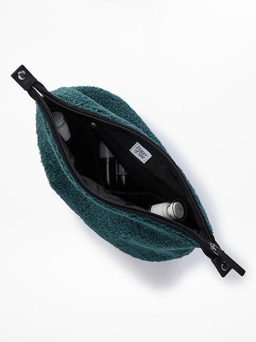 Image number 2 showing, All About Sherpa Large Cosmetic Pouch