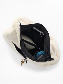 Image number 3 showing, All About Sherpa Oversized Crossbody Hobo