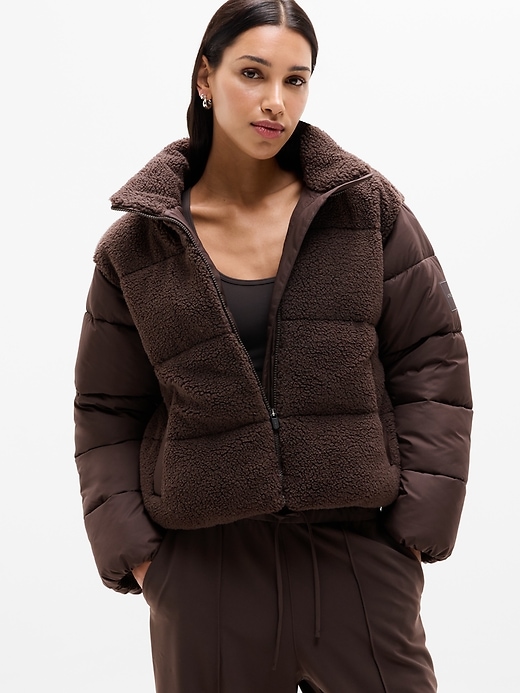 Image number 1 showing, Halo Hybrid Puffer Jacket