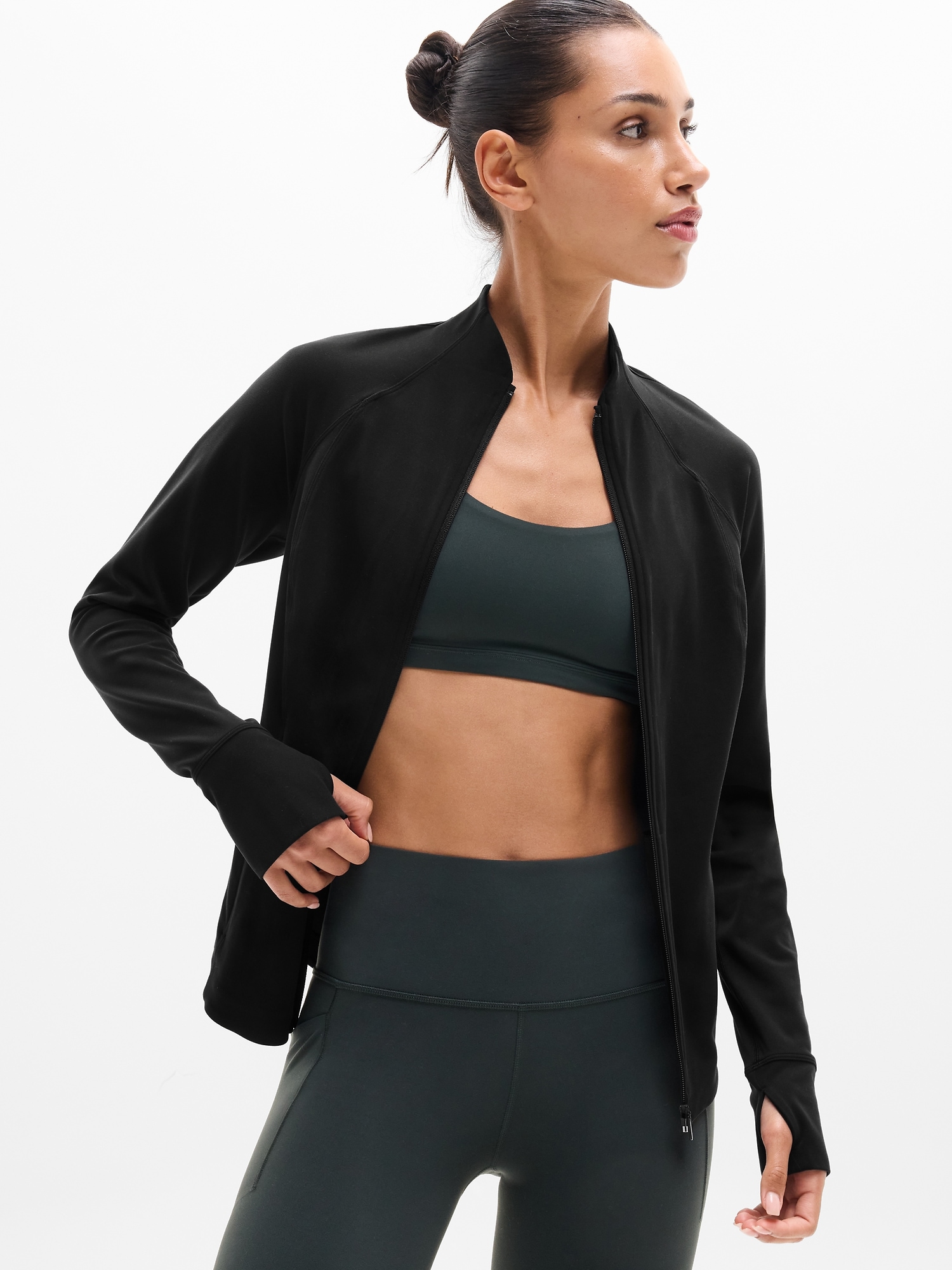 Женская куртка Athleta Salutation, цвет: Чёрный