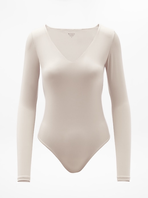 Image number 5 showing, BodyMove Plunge Long Sleeve Bodysuit