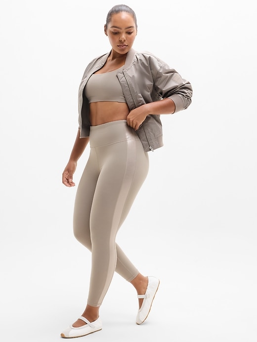 Image number 6 showing, Elation Ultra High Rise Shine Sport Stripe 7/8 Legging