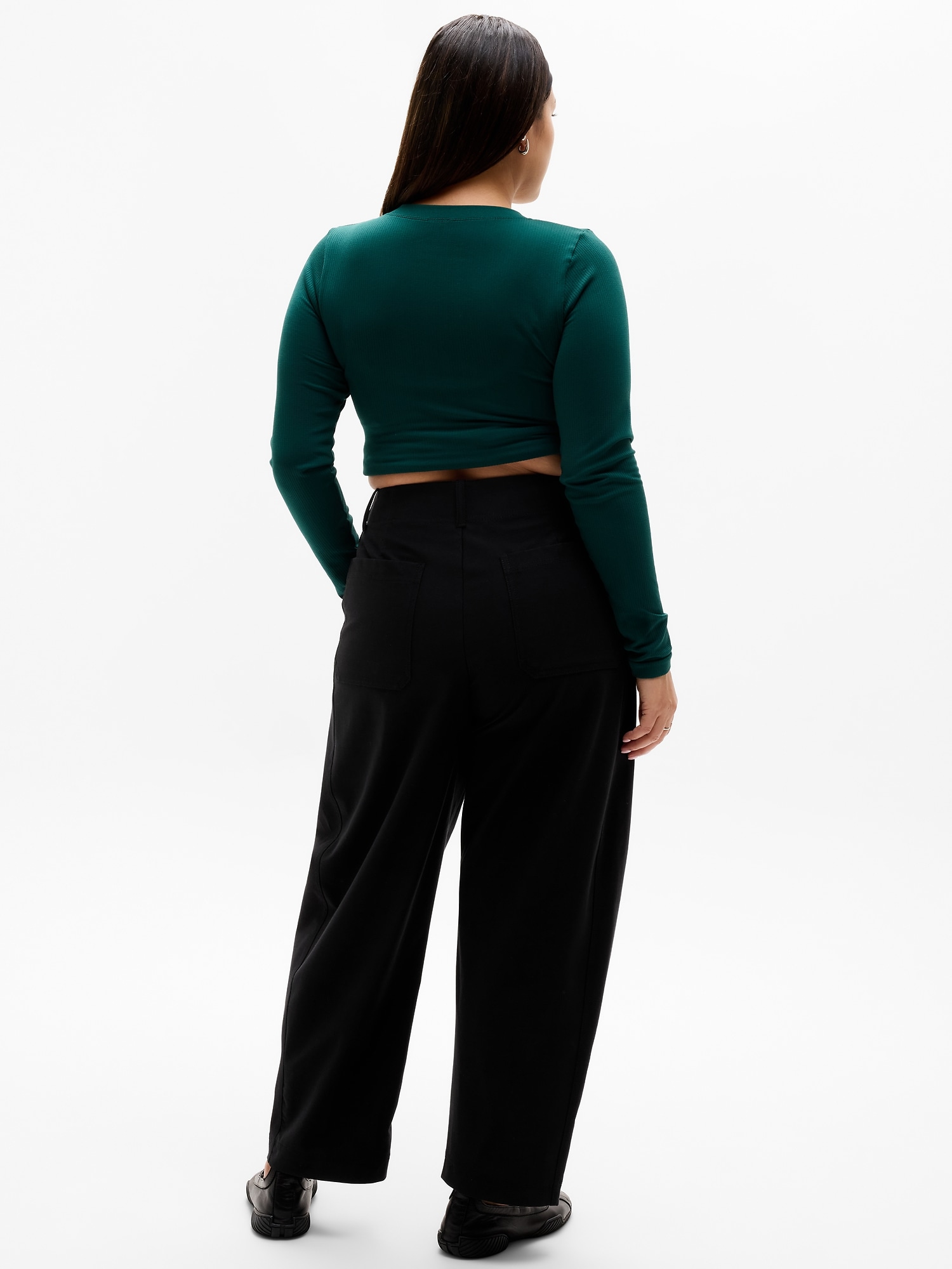 Skyline High Rise Barrel Leg Pant