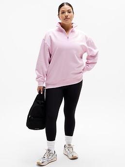 Forever Fleece 1/4 Zip Sweatshirt - Pink - image 4