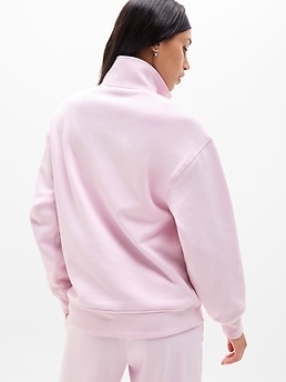 Forever Fleece 1/4 Zip Sweatshirt - Pink - image 3