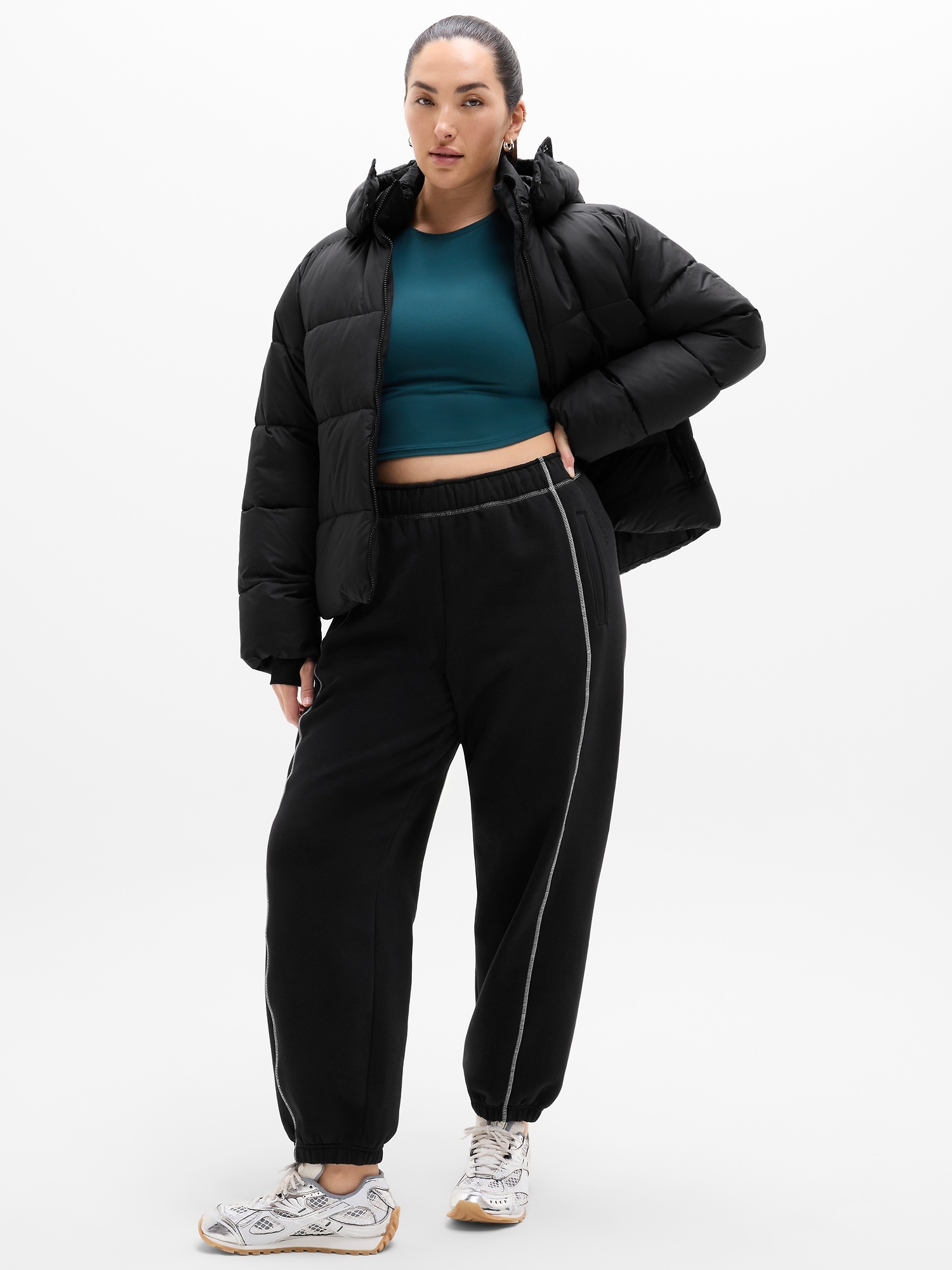 Down Puffer Jacket With Hood | Athleta
