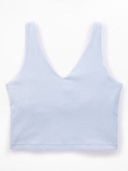 Transcend V-Neck Crop Sports Bra A-C - Blue - image 3