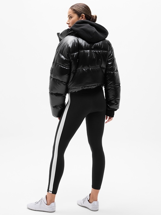Image number 6 showing, Elation Ultra High Rise Shine Sport Stripe 7/8 Legging