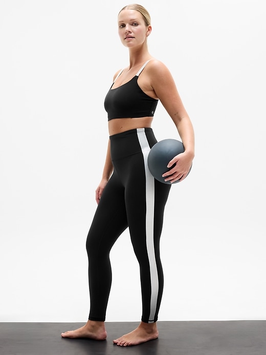 Image number 2 showing, Elation Ultra High Rise Shine Sport Stripe 7/8 Legging