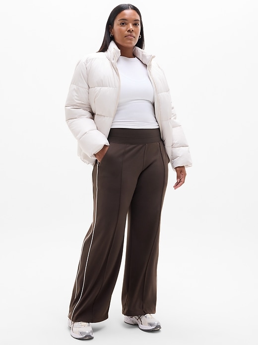 Image number 2 showing, Venice High Rise Track Stripe Wide Leg Pant