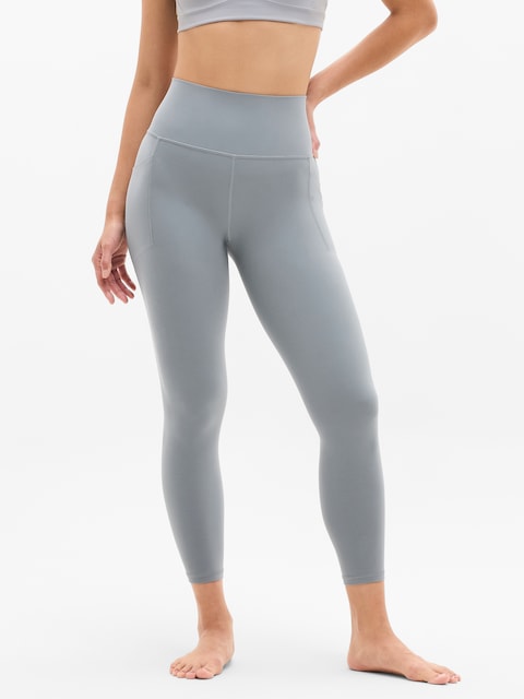 Salutation Stash High Rise 7/8 Legging - Nickel