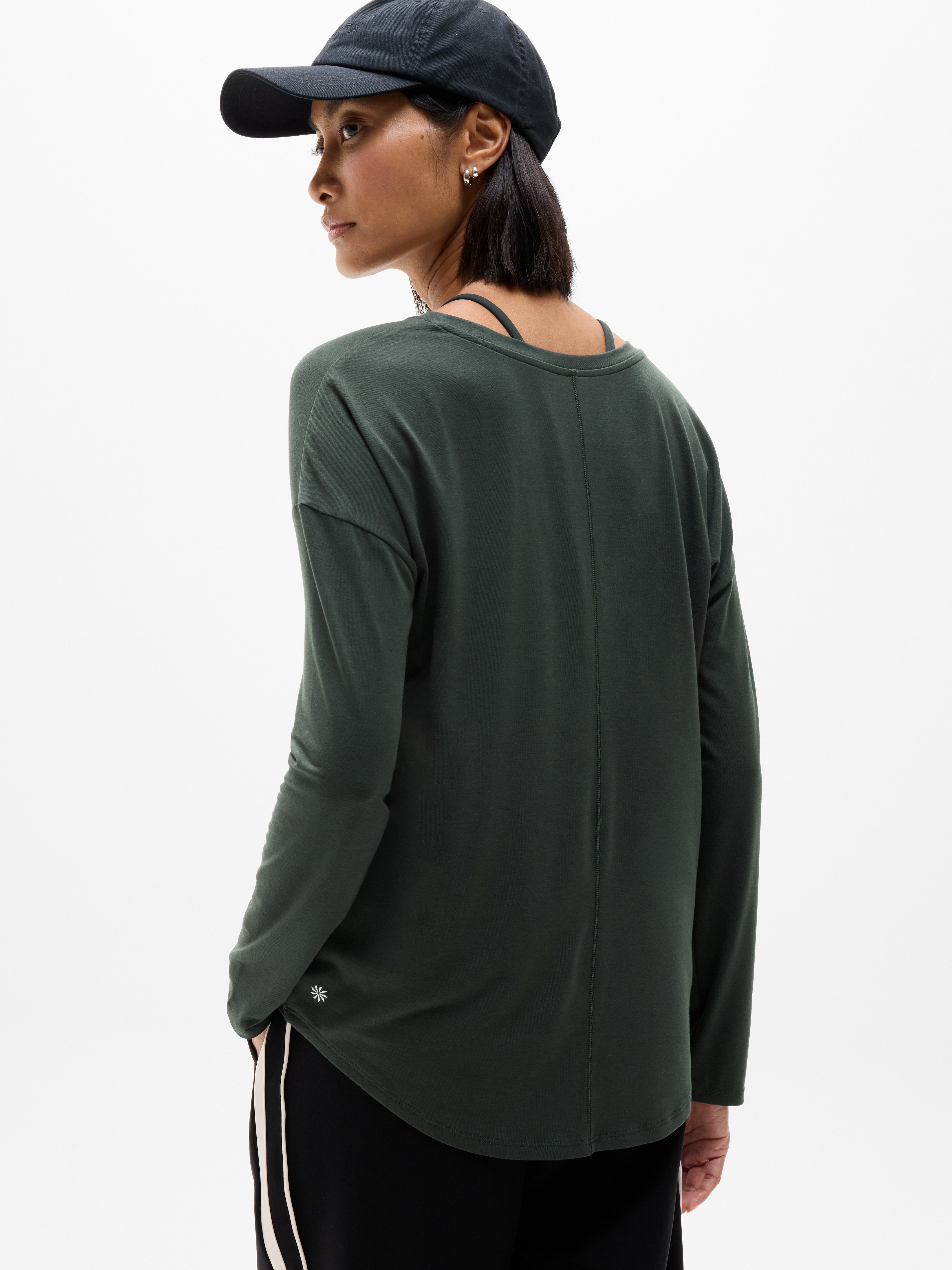 Athleta Move With Ease Top - Green (Elm)