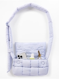 Image number 3 showing, Woven Square Puff Crossbody