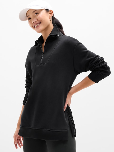 Cozy Karma 1/2 Zip Sweatshirt - Black