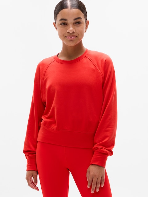 Athleta Girl All Day Crewneck Sweatshirt - Cardinal