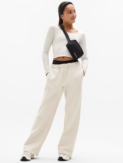 Image number 2 showing, Athleta Girl Rise Above Rib Shimmer Top