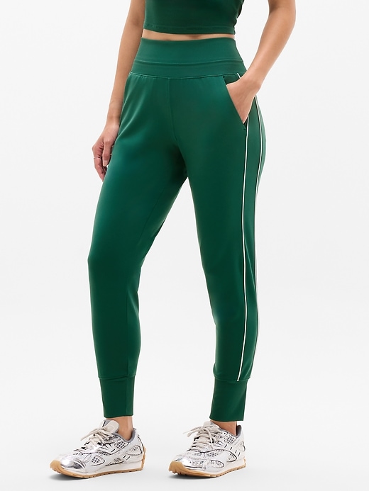 Image number 1 showing, Venice High Rise Track Stripe Jogger