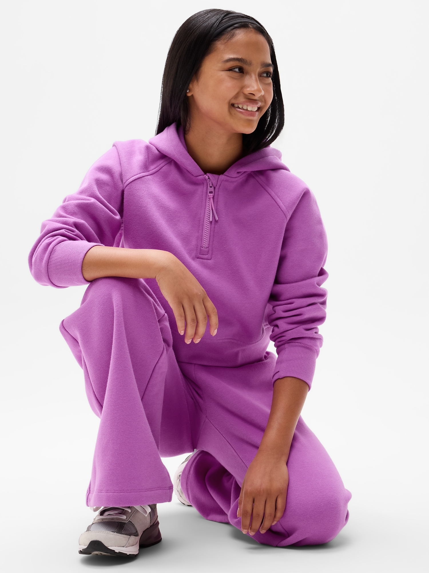 Athleta Girl All Day Half Zip Hoodie