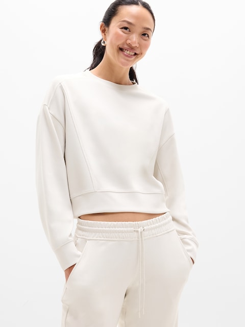 Seasoft Rib Crewneck Sweatshirt - Bone