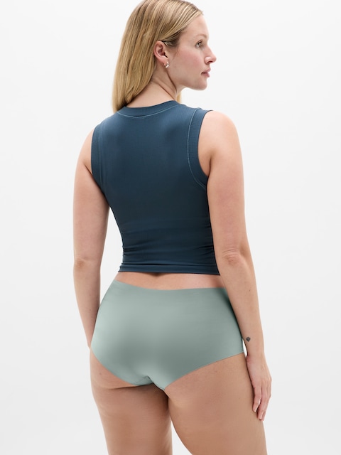 Sleek Form No Show Boyshort Underwear - Nickel