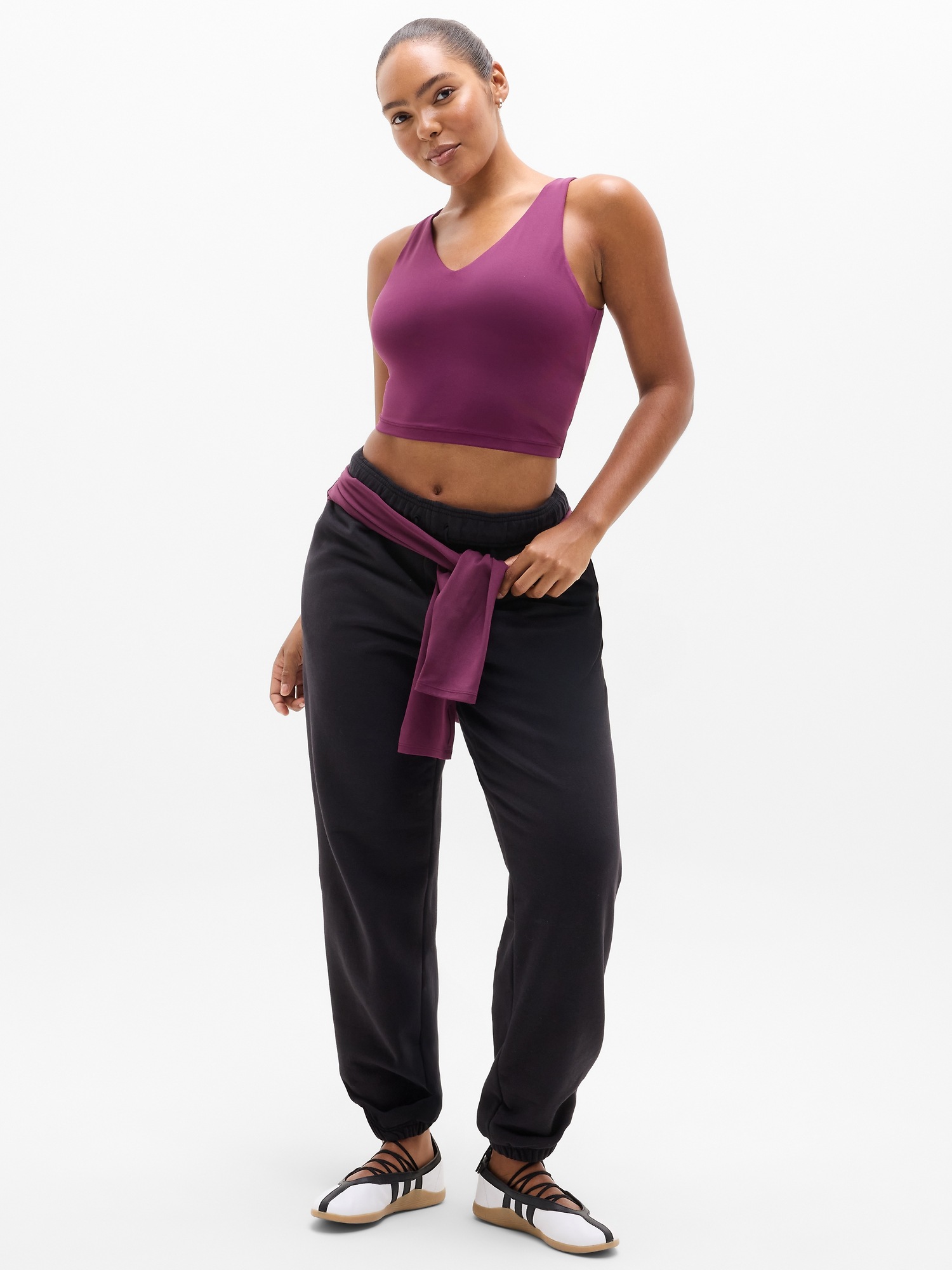 Transcend V-Neck Crop Sports Bra A-C