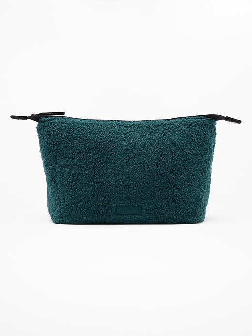 Image number 1 showing, All About Sherpa Large Cosmetic Pouch