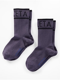 Image number 1 showing, Simone Biles Athleta Girl Everyday Crew Sock 2-Pack