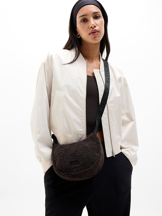 Image number 2 showing, All About Sherpa Mini Crescent Bag
