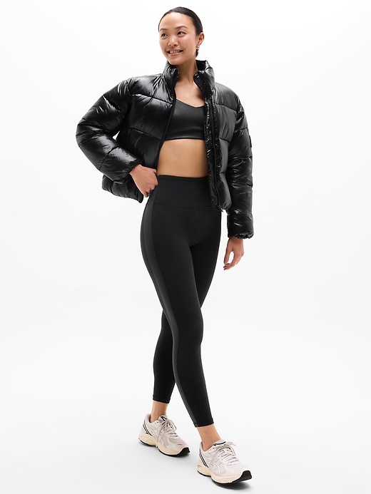Image number 2 showing, Elation Ultra High Rise Shine Sport Stripe 7/8 Legging