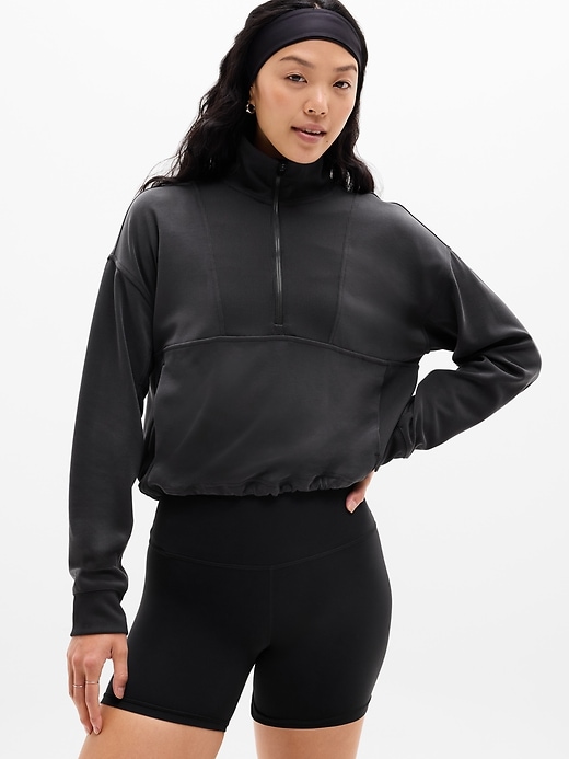 Image number 1 showing, Seasoft Rib 1/4 Zip Popover