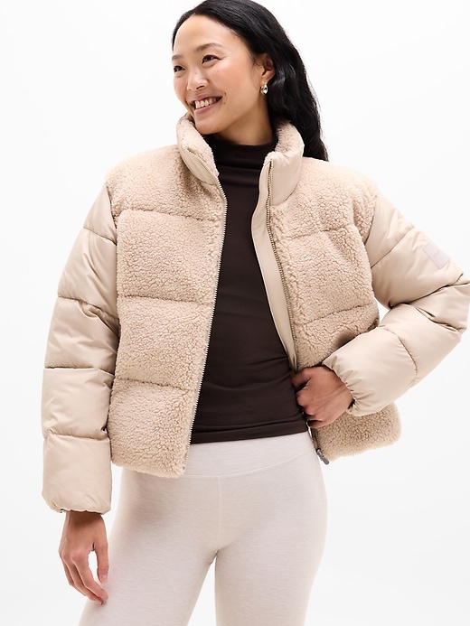 Image number 1 showing, Halo Hybrid Puffer Jacket