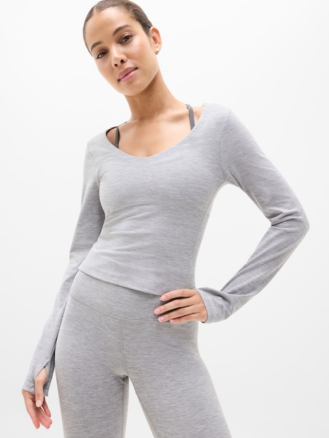 SoftLuxe Top - Light Grey Heather