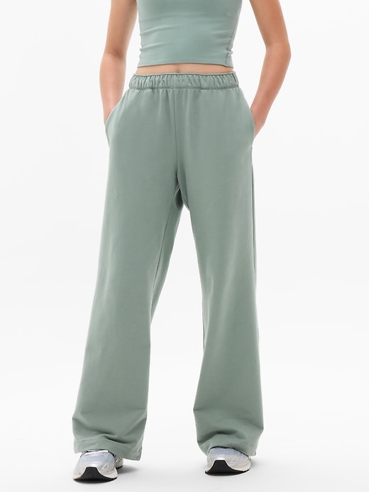 Image number 2 showing, Athleta Girl All Day Wide Leg Terry Pant