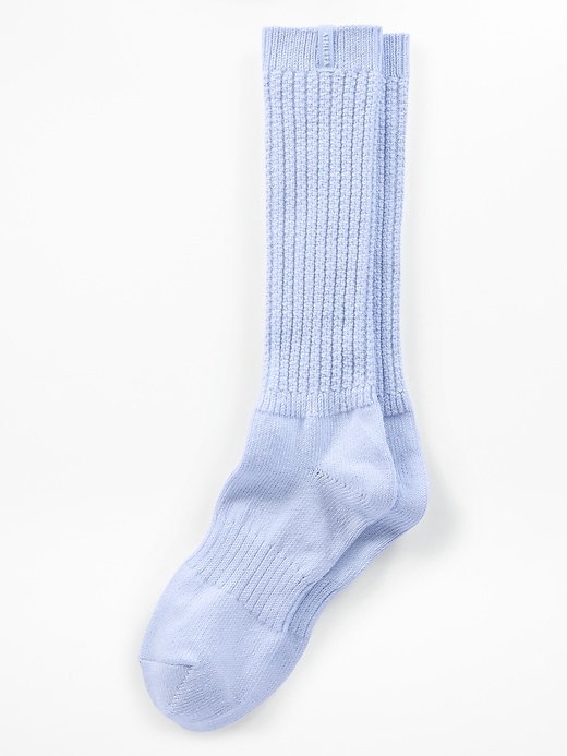 Image number 1 showing, Cloud Cable Knit Scrunch Sock