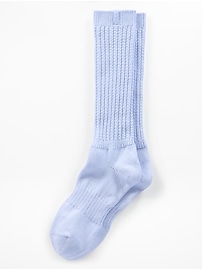 Image number 1 showing, Cloud Cable Knit Scrunch Sock