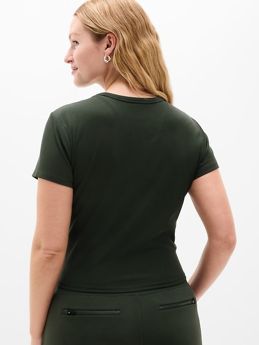 Image number 3 showing, Signature Rib Crop Tee