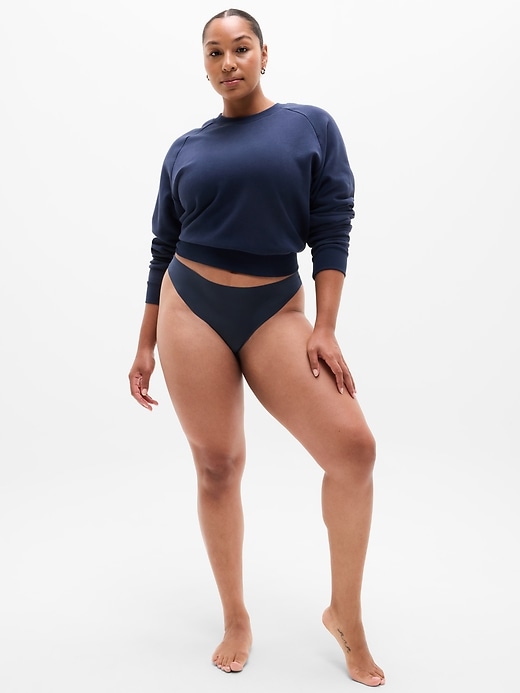 Image number 4 showing, Sleek Form No Show Thong Underwear 3-Pack