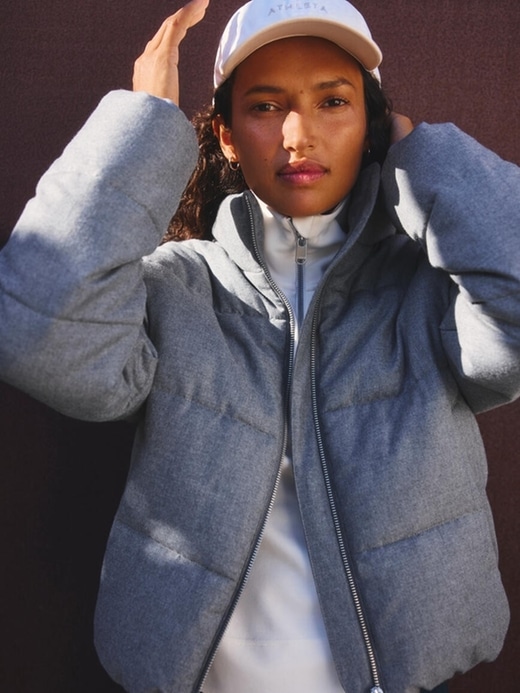 Image number 1 showing, Halo Flannel Puffer Jacket