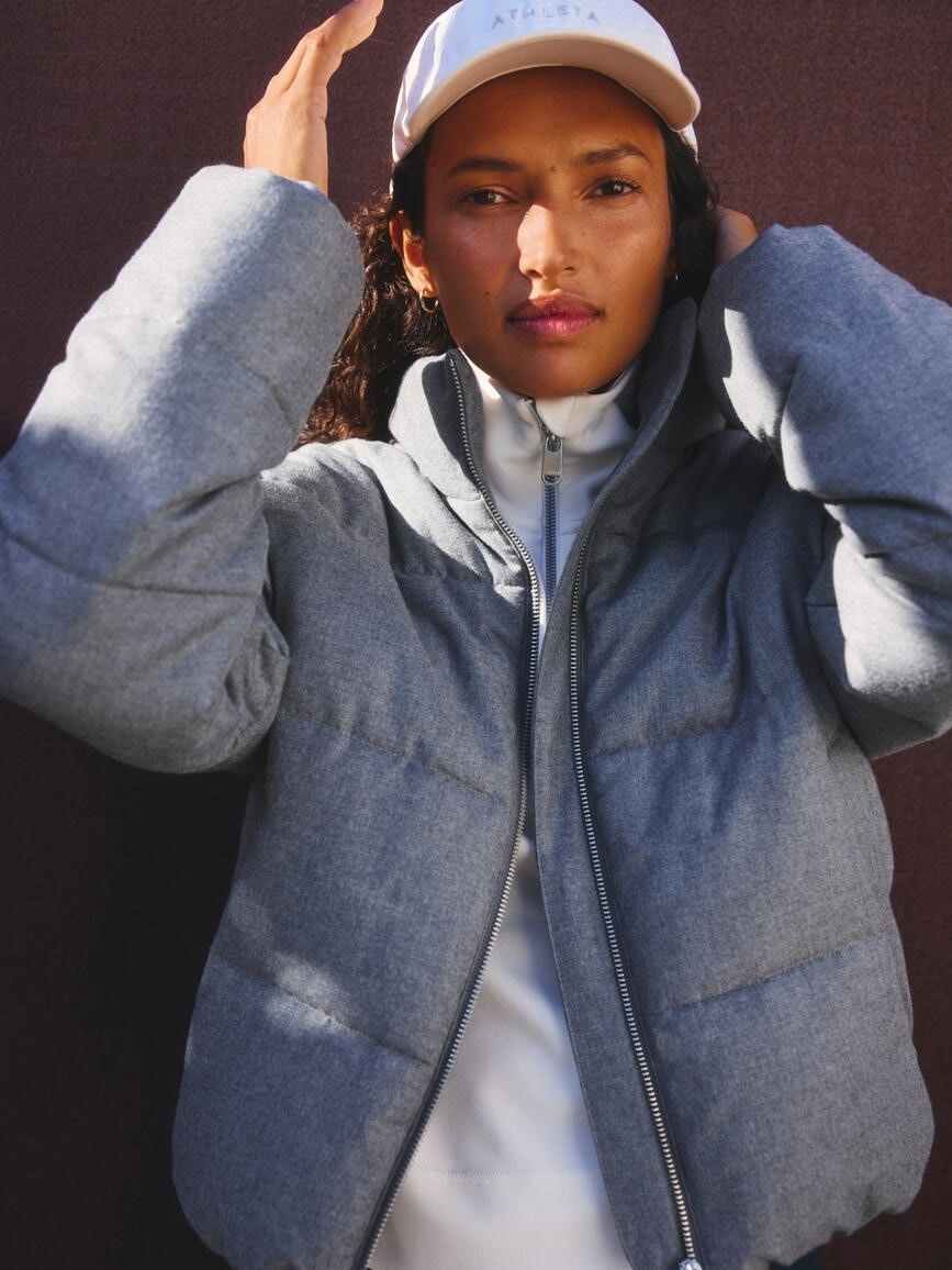 Halo Flannel Puffer Jacket