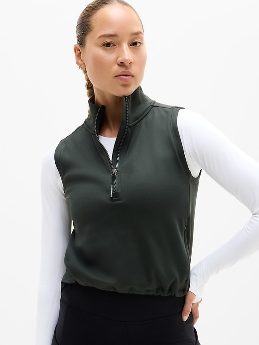 Image number 1 showing, Unstoppable 1/2 Zip Cropped Vest