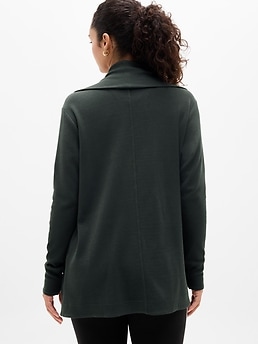 Athleta Pranayama Restore Wrap - Green (Elm Rib)