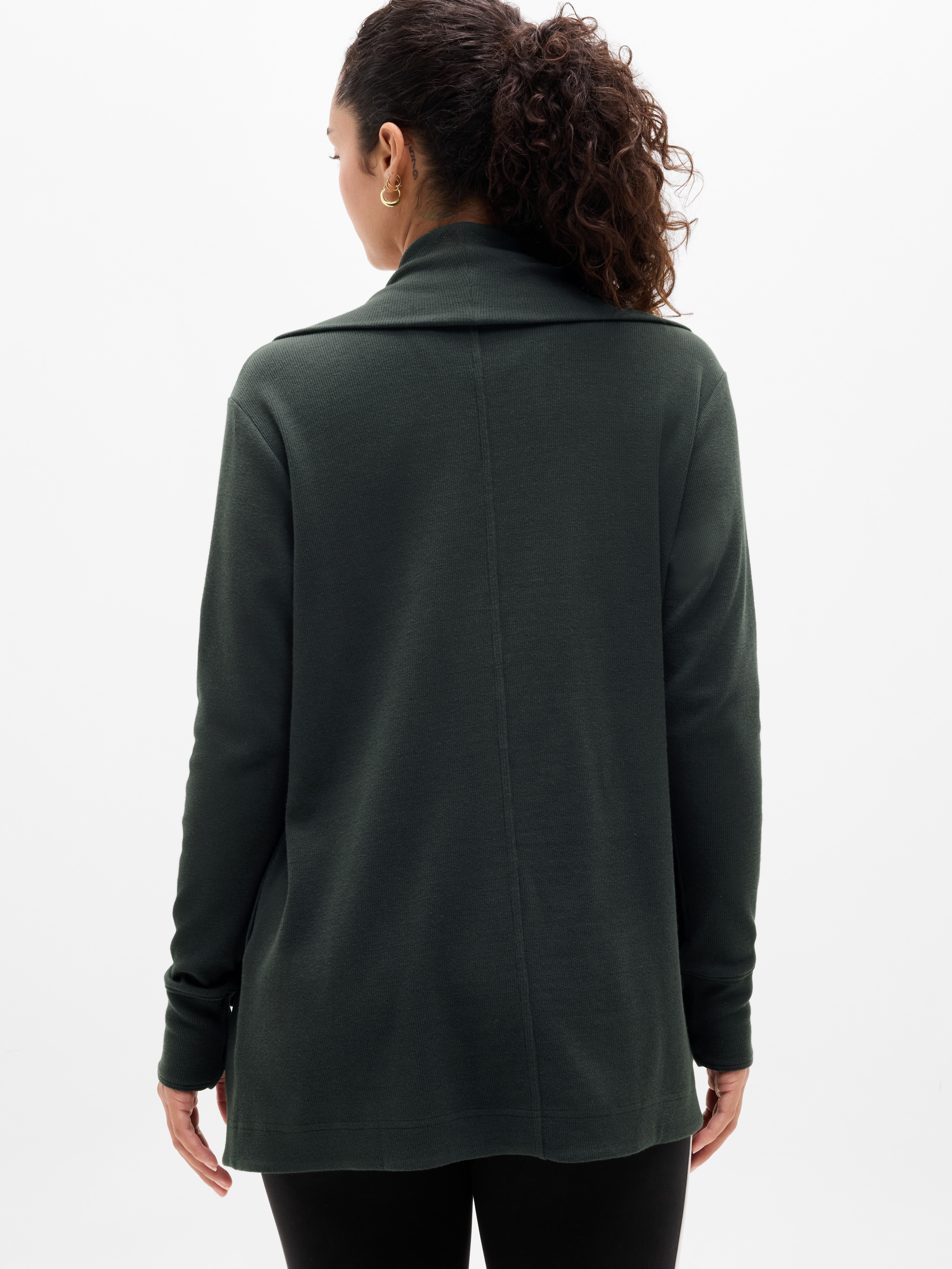 Athleta Pranayama Restore Wrap - Green (Elm Rib)