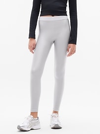 Image number 1 showing, Athleta Girl High Rise Logo Chit Chat Sheen Legging