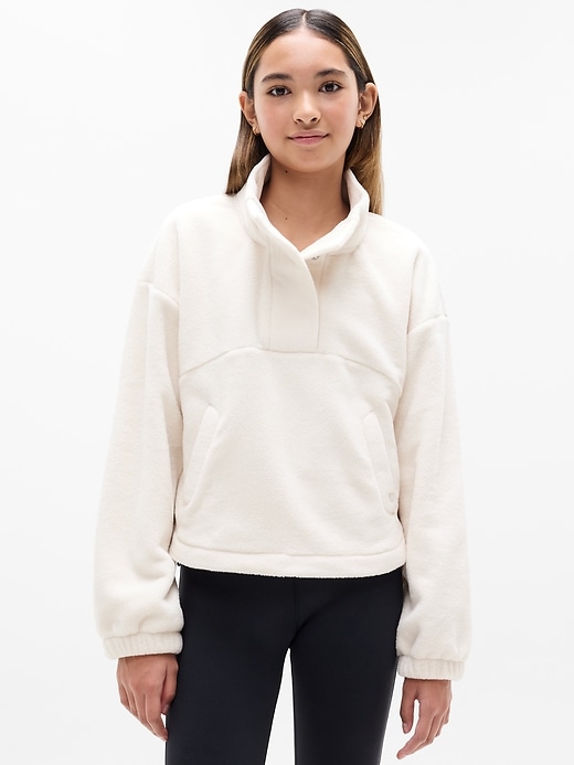 Image number 1 showing, Athleta Girl Microfleece Pullover