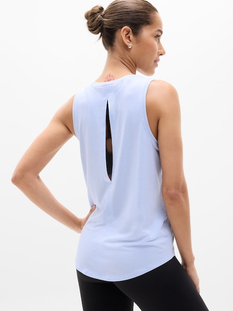 With Ease Open Back Tank - Gossamer