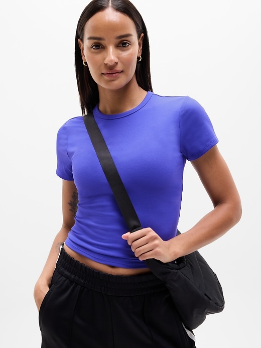 Image number 1 showing, Signature Rib Crop Tee