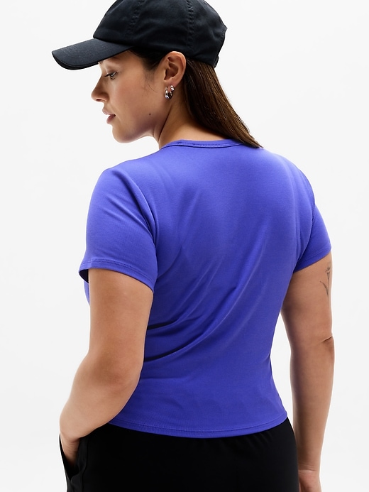 Image number 5 showing, Signature Rib Crop Tee