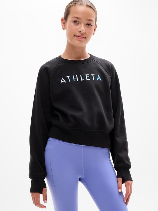 Image number 2 showing, Athleta Girl All Day Crewneck Sweatshirt