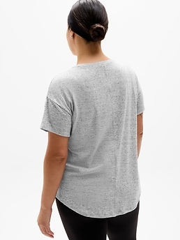 Athleta Move With Ease Tee - Gray (Grey Heather)